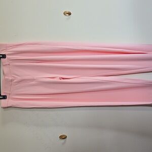 A24 NWT OGL Breezy Wide Leg Pants With Pockets Pink Size XL Zip Button Closure